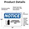 Signmission Compressed Non-Flammable Gas Sign, Vinyl Decal, 14in W x 10in L, 2PK OS-2PACK-NS-D-1014-L-10758 - alternate 2